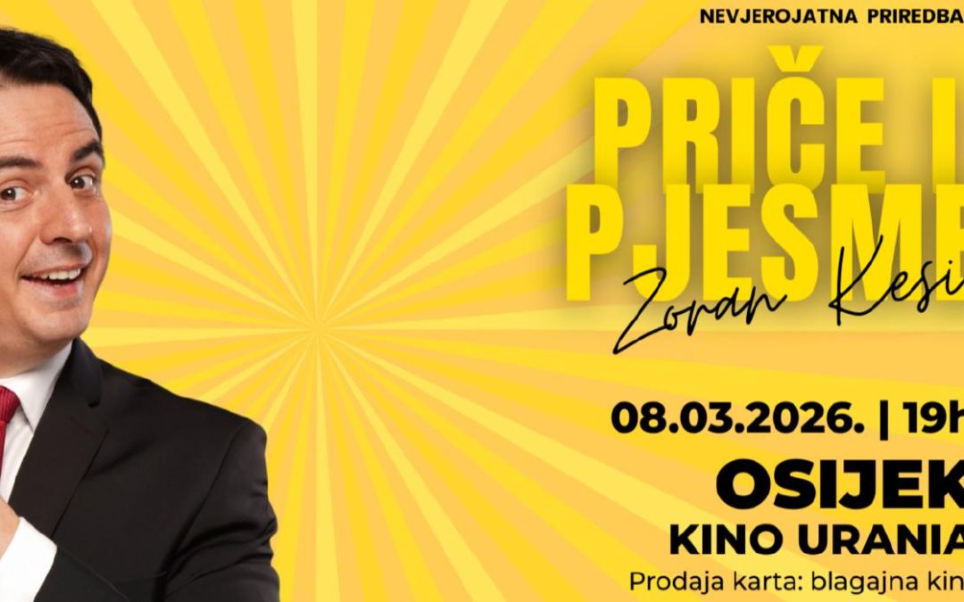 Zoran Kesić se vraća u Osijek — Priče i p(j)esme 8.3.2026. u 19 sati